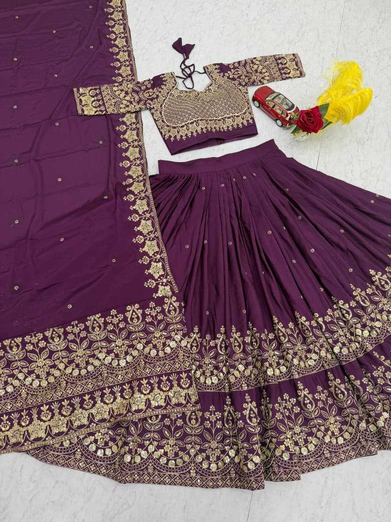 YNF Wholesale Chinon Embroidered Lehenga  | Surat Manufacturer