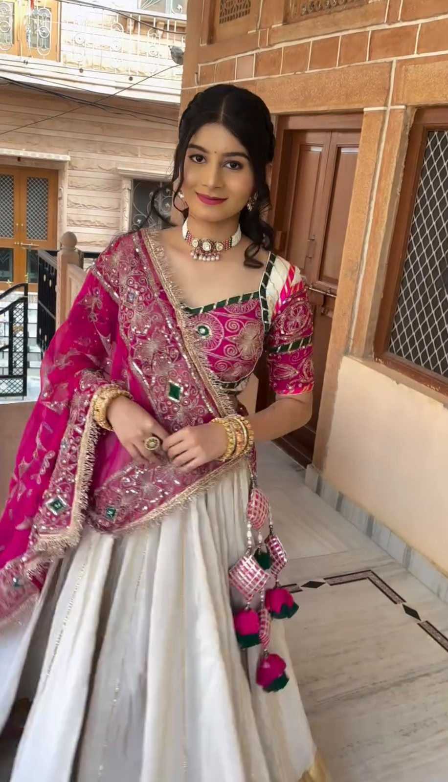 YNF Wholesale Heavy Roman Silk Silk Lehenga  | Surat Manufacturer