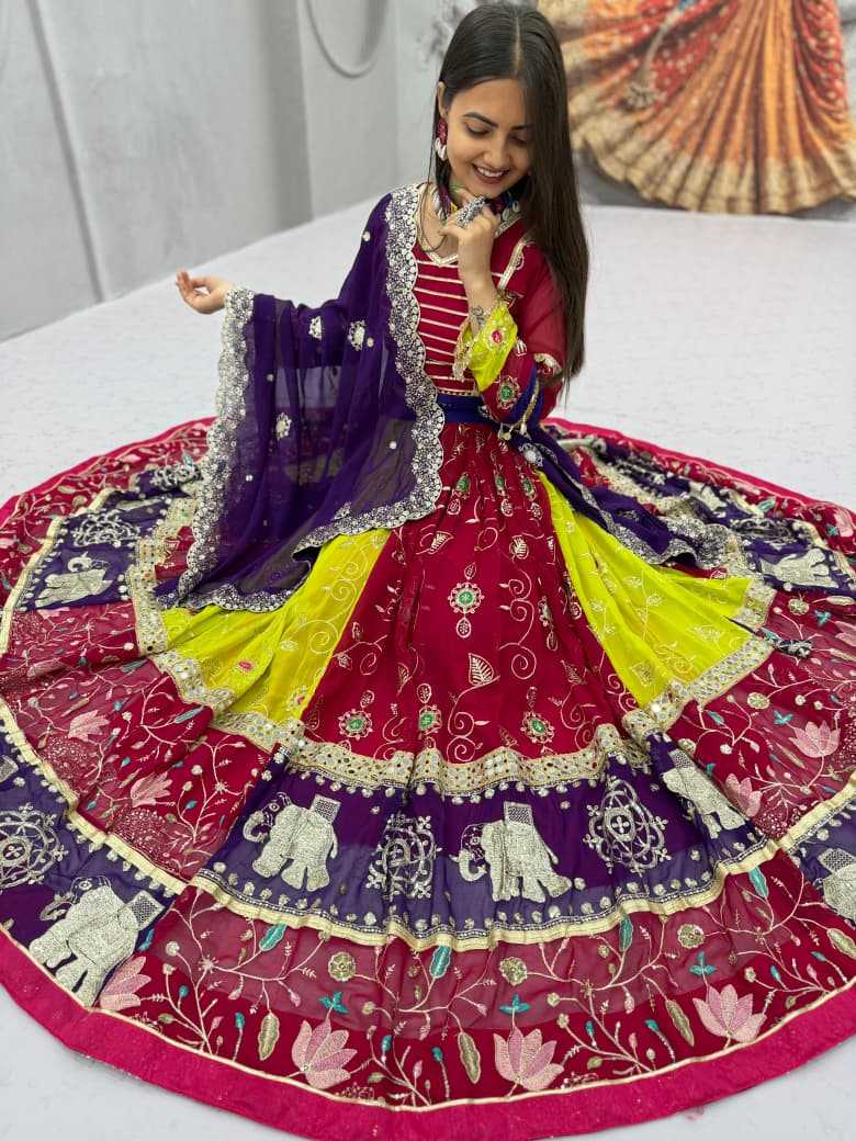 YNF Wholesale Faux Georgette Embroidered Lehenga  | Surat Manufacturer