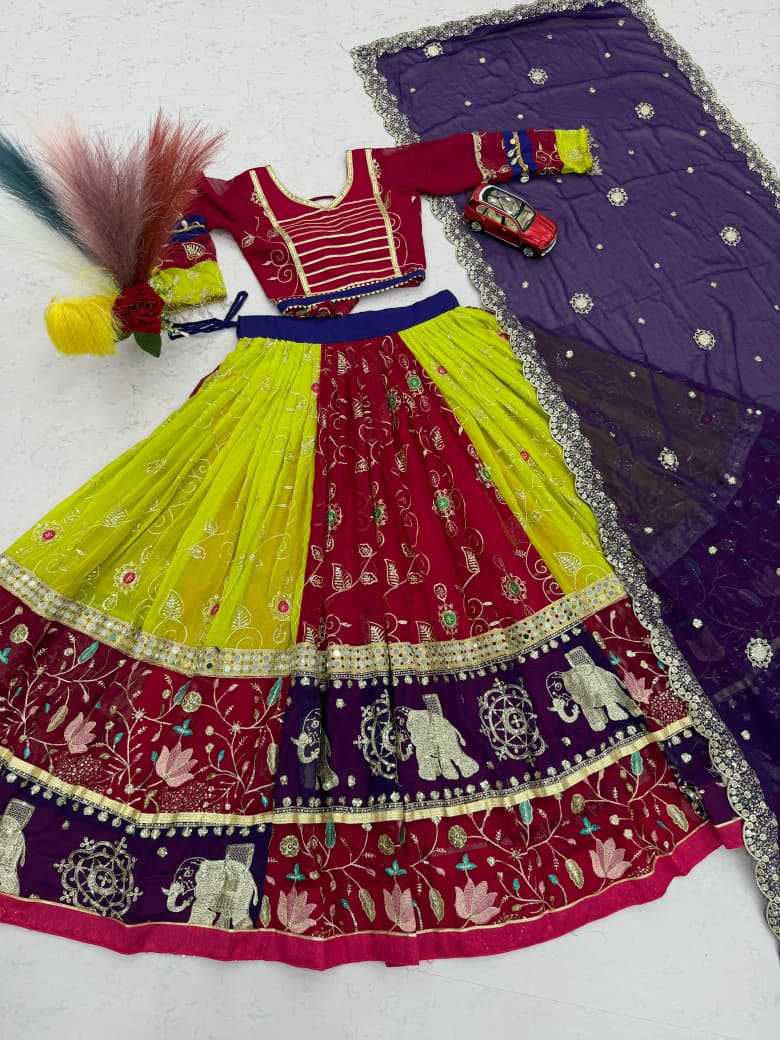 YNF Wholesale Faux Georgette Embroidered Lehenga  | Surat Manufacturer