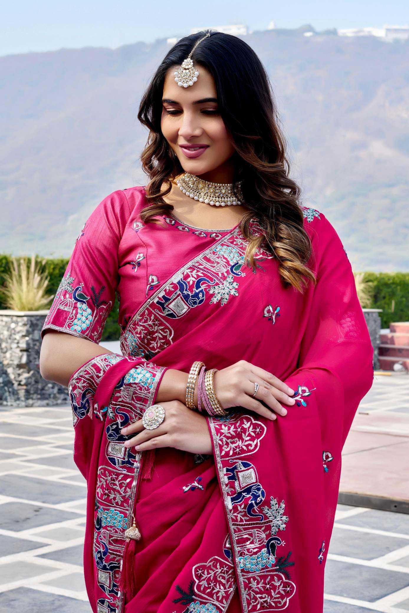 YNF Wholesale Chiffon Sequence Sarees  | Surat Manufacturer