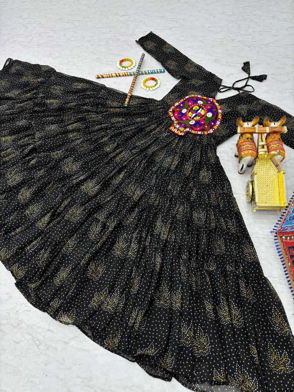 YNF Wholesale Faux Georgette Party Gowns  | Surat Manufacturer