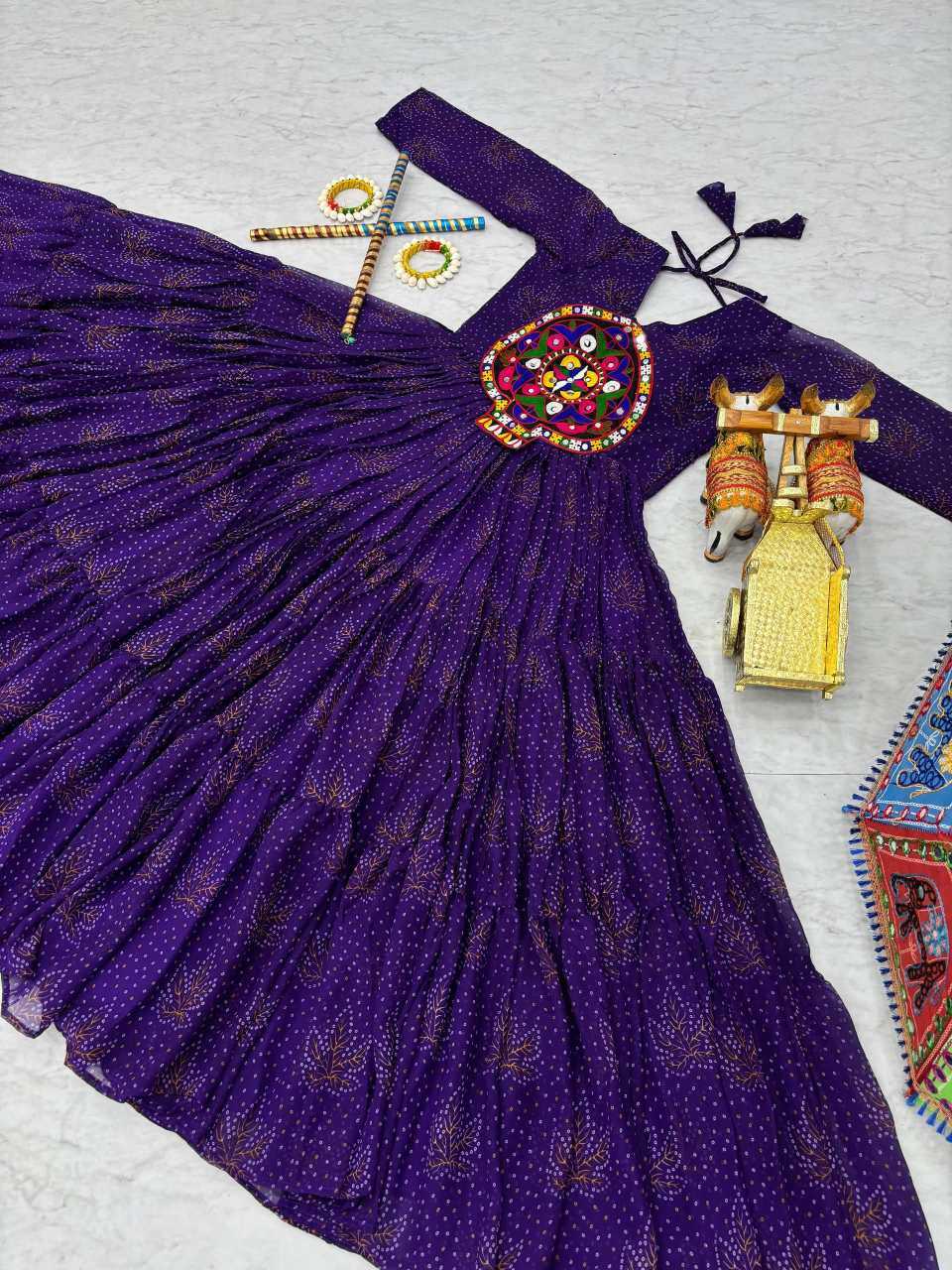 YNF Wholesale Faux Georgette Party Gowns  | Surat Manufacturer