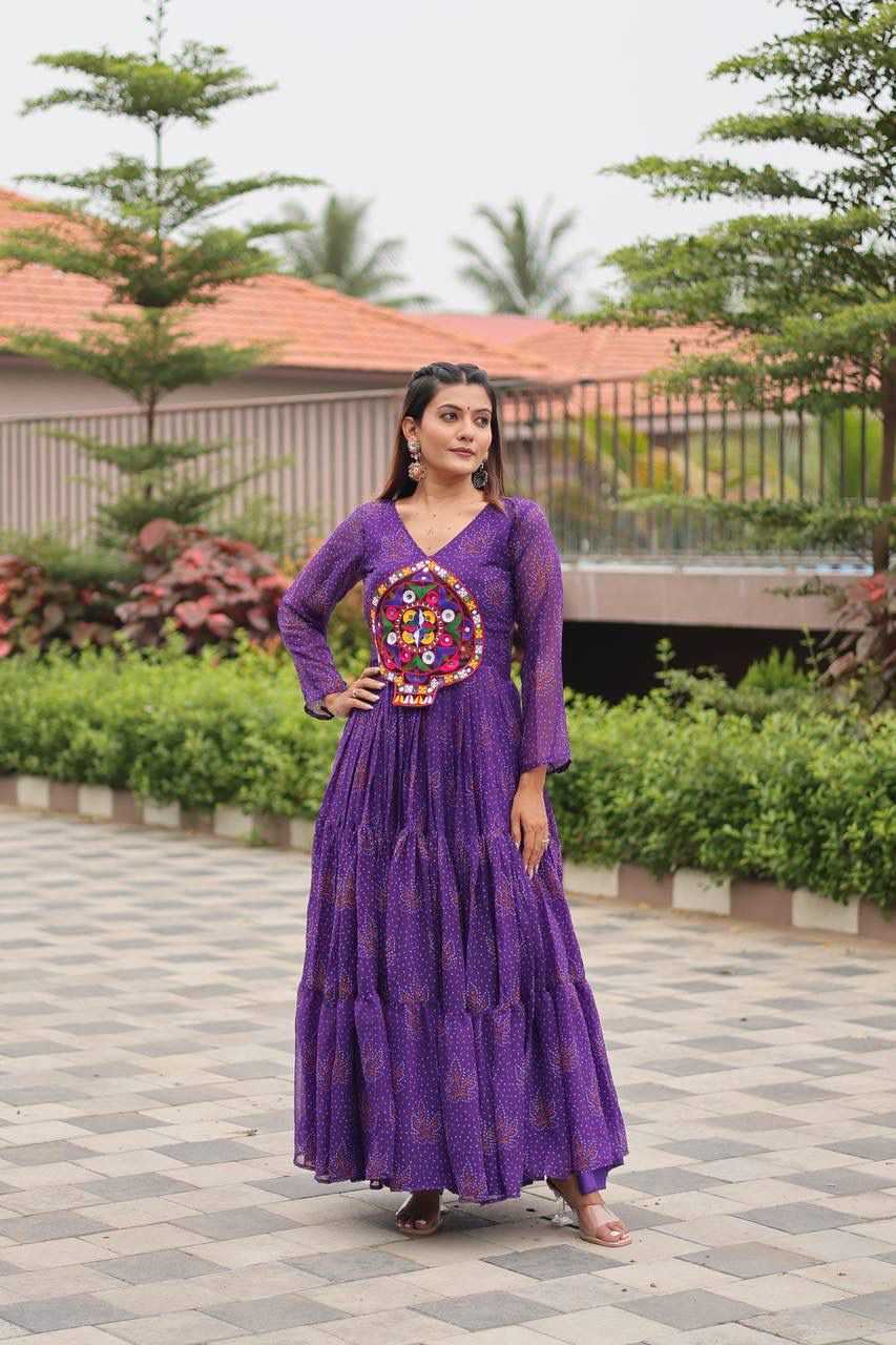 YNF Wholesale Faux Georgette Party Gowns  | Surat Manufacturer