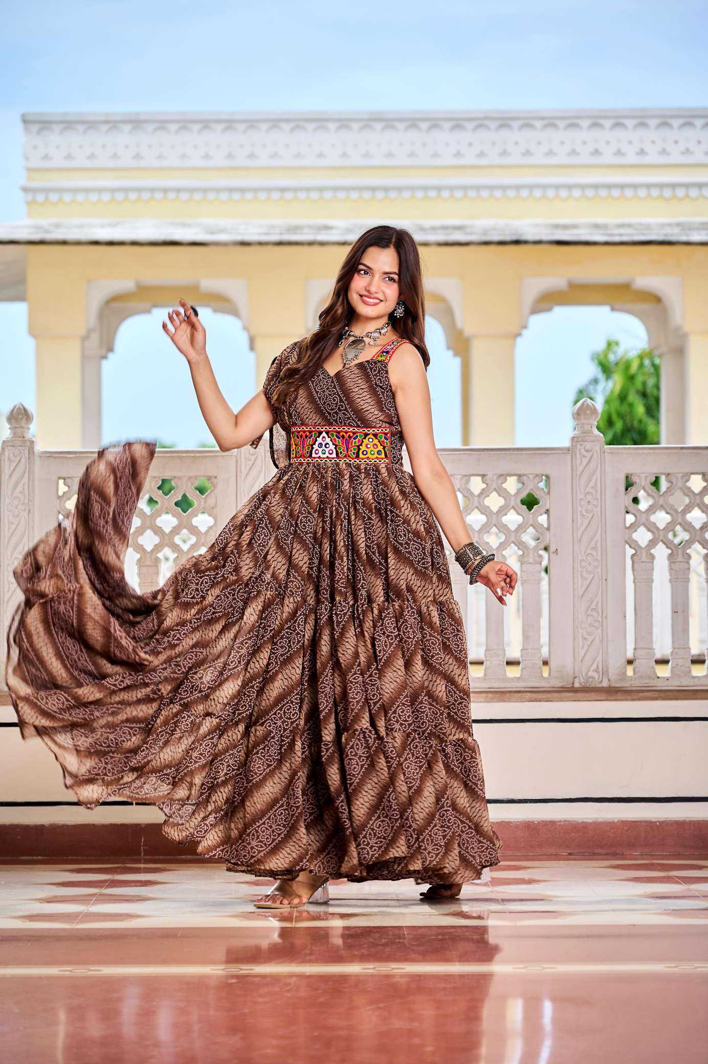 YNF Wholesale Faux Georgette Printed Gowns KESH498 136 | Surat Manufacturer