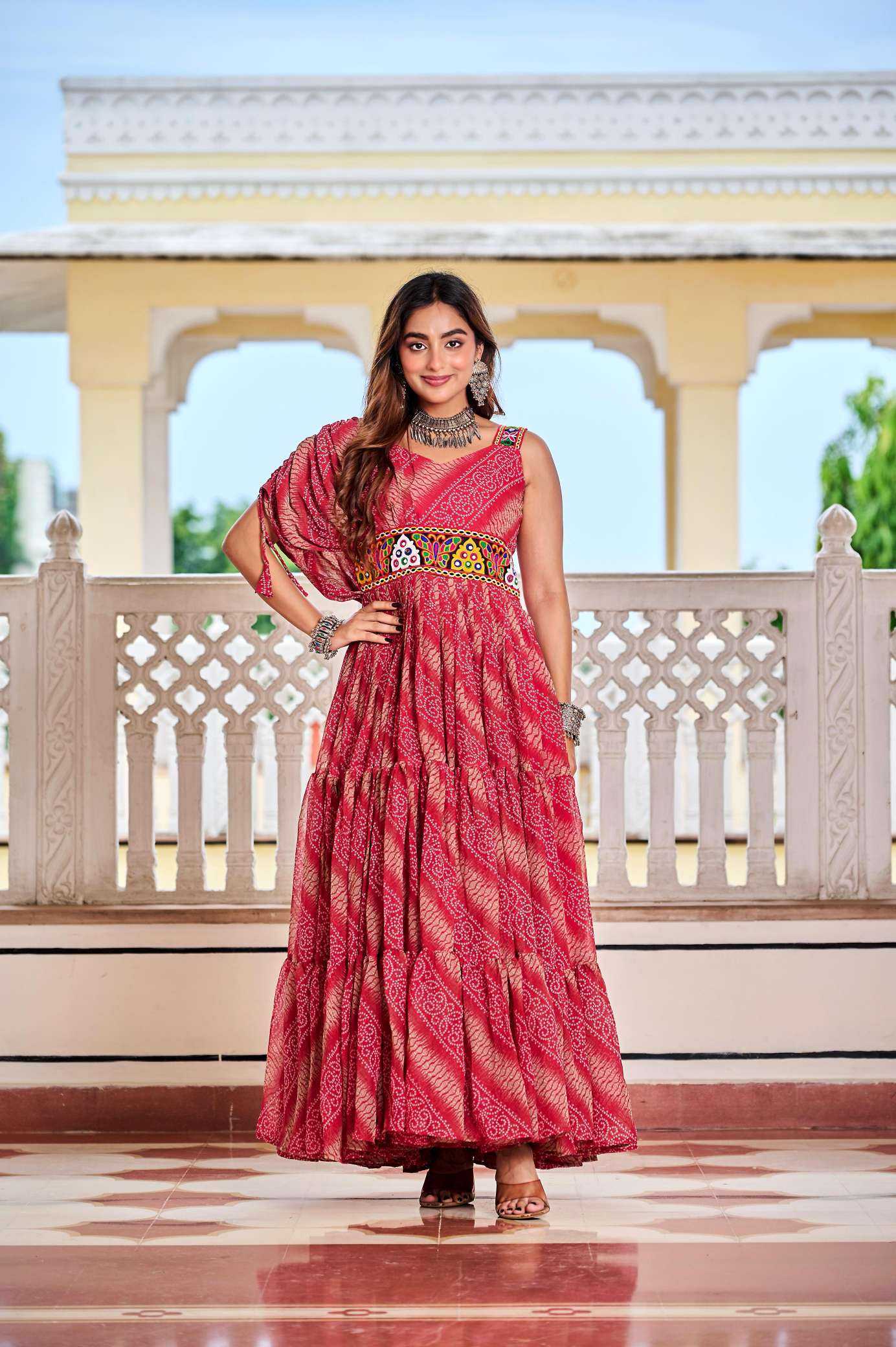 YNF Wholesale Faux Georgette Printed Gowns KESH498 136 | Surat Manufacturer
