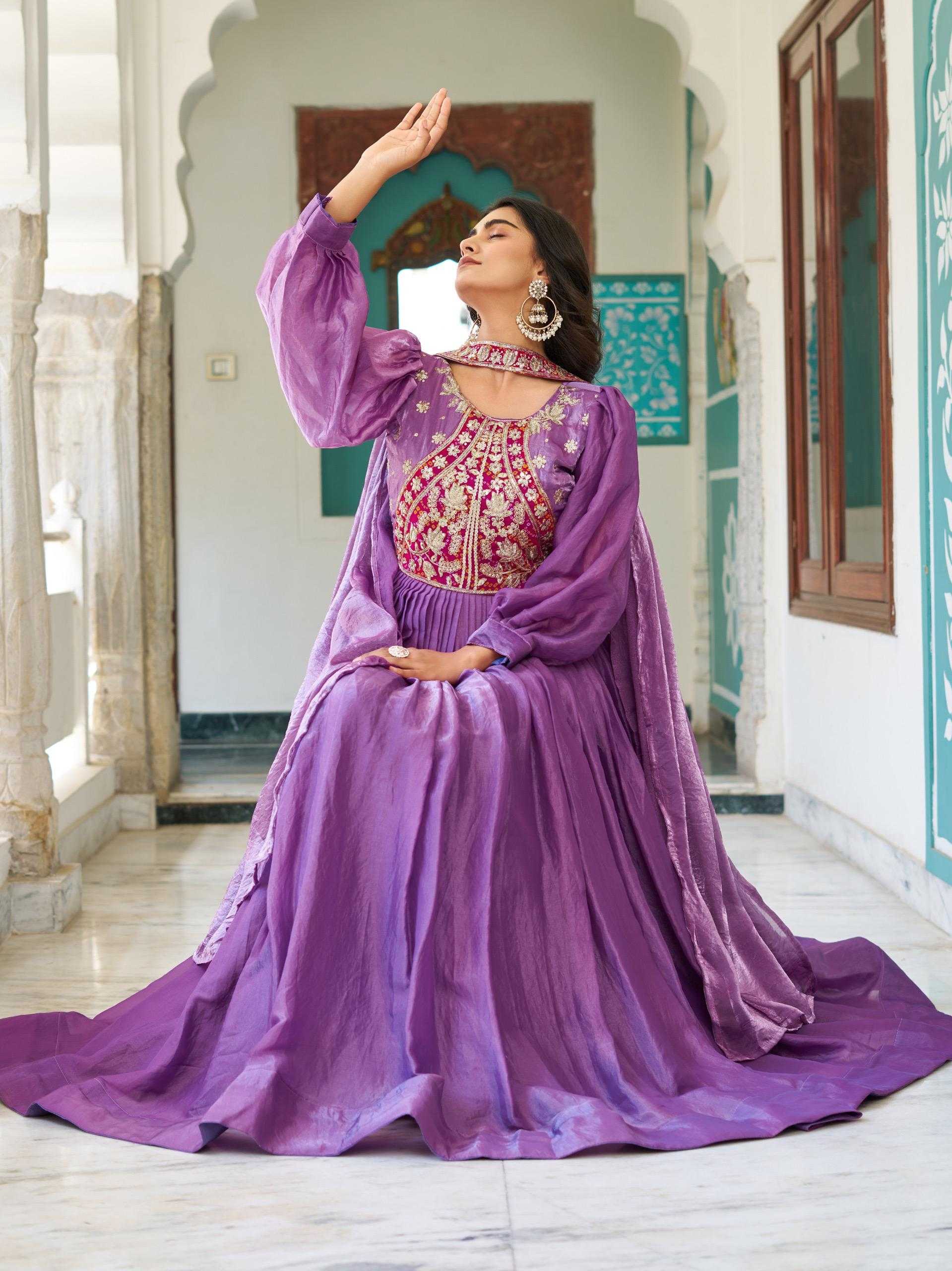 YNF Wholesale Silk Embroidery Gowns KESH498 146 | Surat Manufacturer