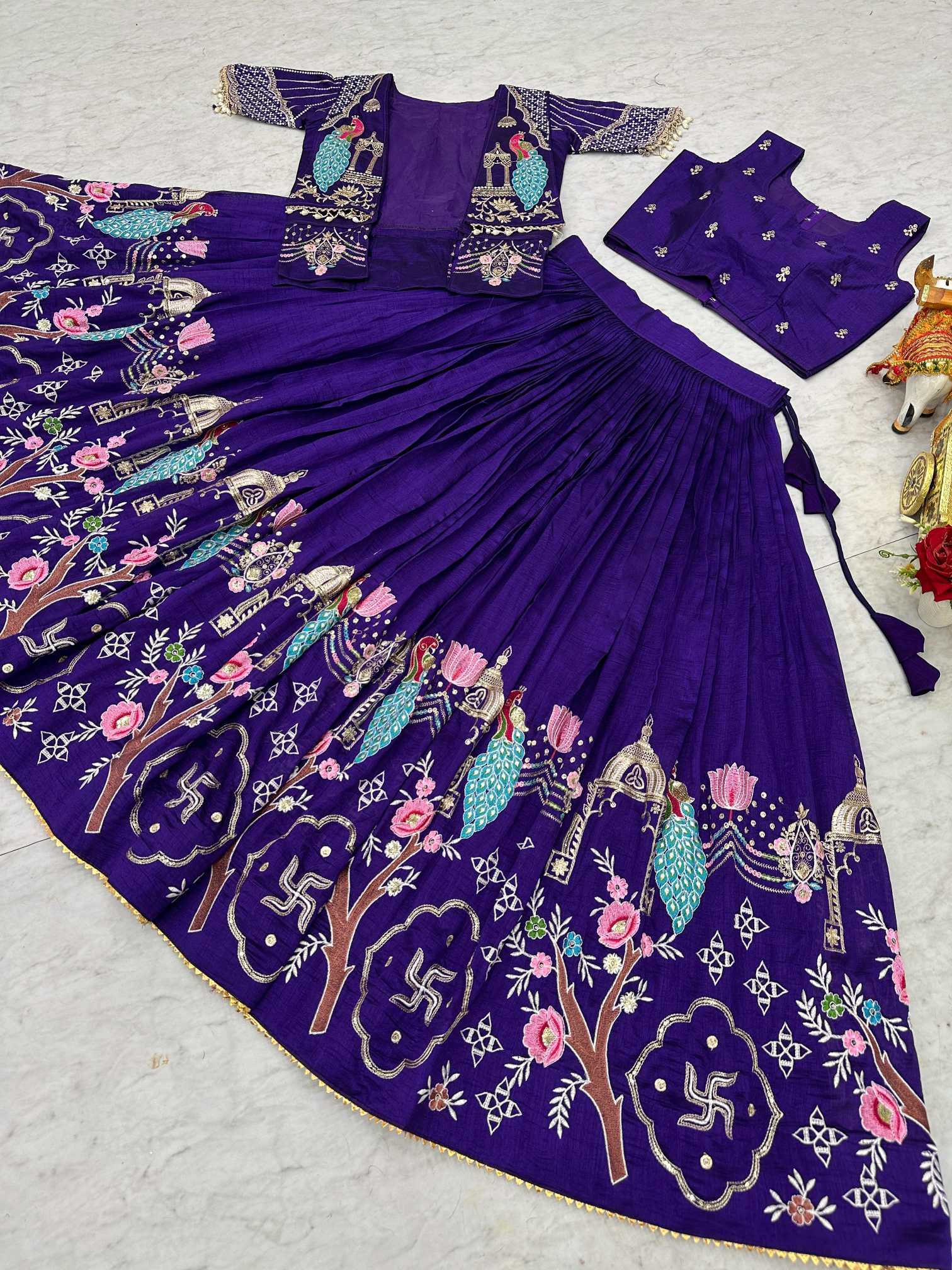 YNF Wholesale Soft Vichitra Embroidered Lehenga KESH498 177 | Surat Manufacturer