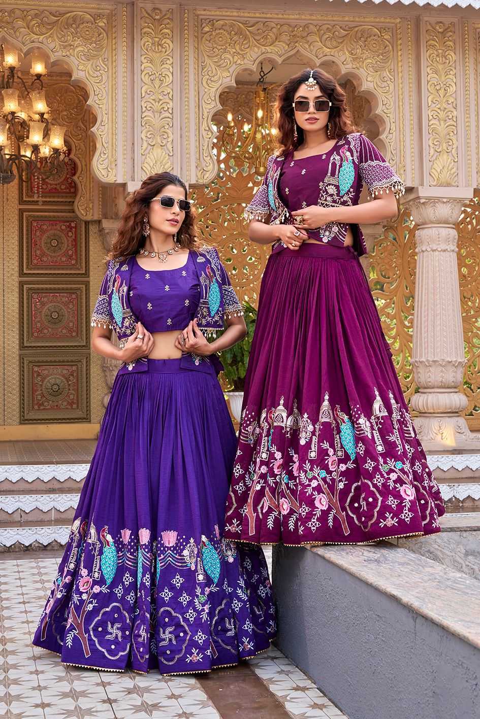 YNF Wholesale Soft Vichitra Embroidered Lehenga KESH498 177 | Surat Manufacturer