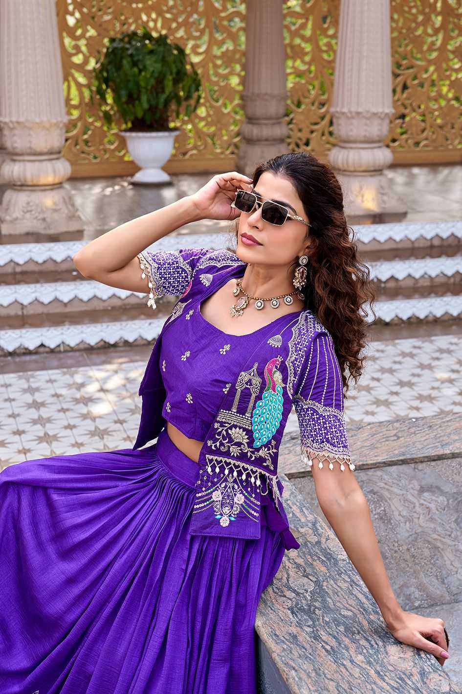 YNF Wholesale Soft Vichitra Embroidered Lehenga KESH498 177 | Surat Manufacturer