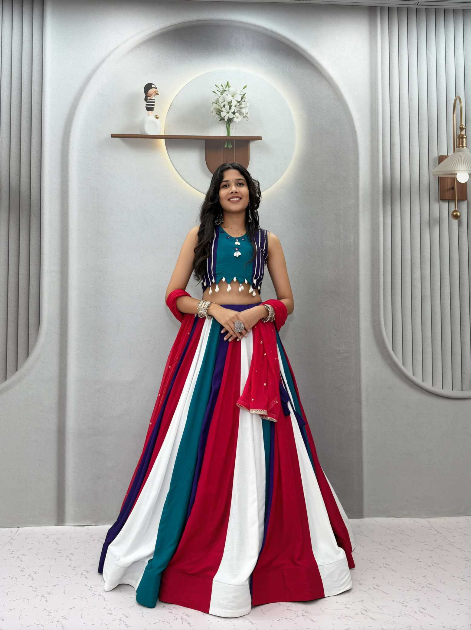 YNF Wholesale Cotton Mirror Work Lehenga KESH498 186 | Surat Manufacturer