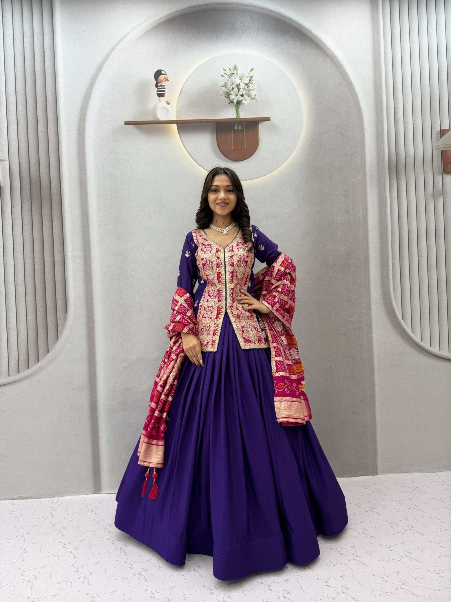 YNF Wholesale Chinon Silk Silk Lehenga  | Surat Manufacturer