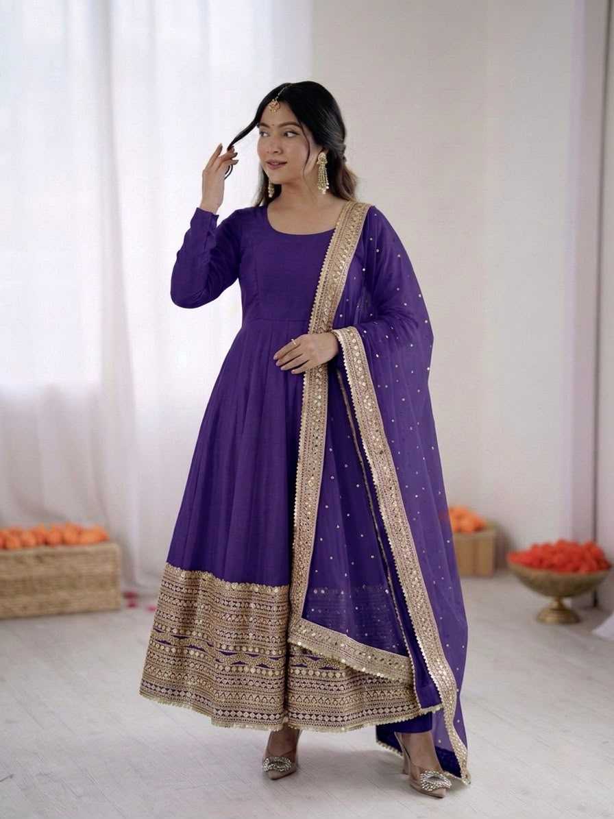 YNF Wholesale Heavy Roman Silk Fancy Gowns KESH499 3152 | Surat Manufacturer