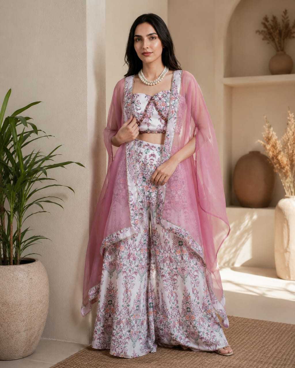 YNF Wholesale Crepe Indo Western Dresses  | Surat Manufacturer