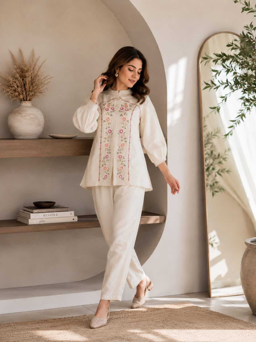 YNF Wholesale Chanderi Cotton Co-ord Set  | Surat Manufacturer