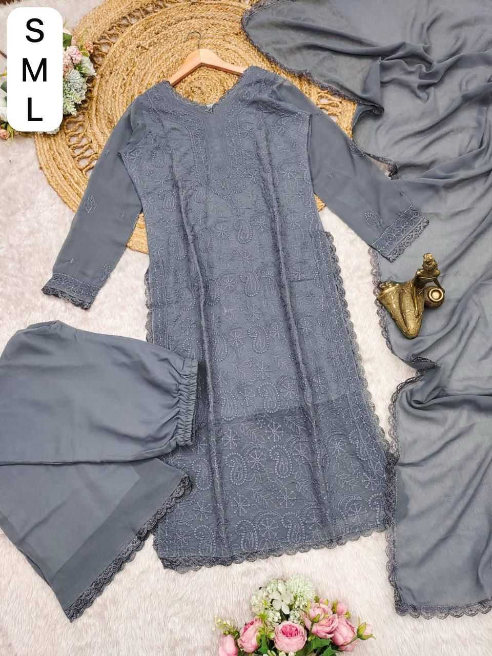 YNF Wholesale Satin Printed Suits  | Surat Manufacturer