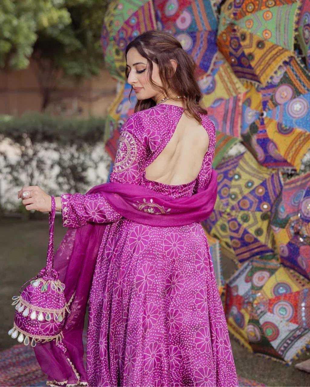 YNF Wholesale Chinon Anarkali Gown  | Surat Manufacturer