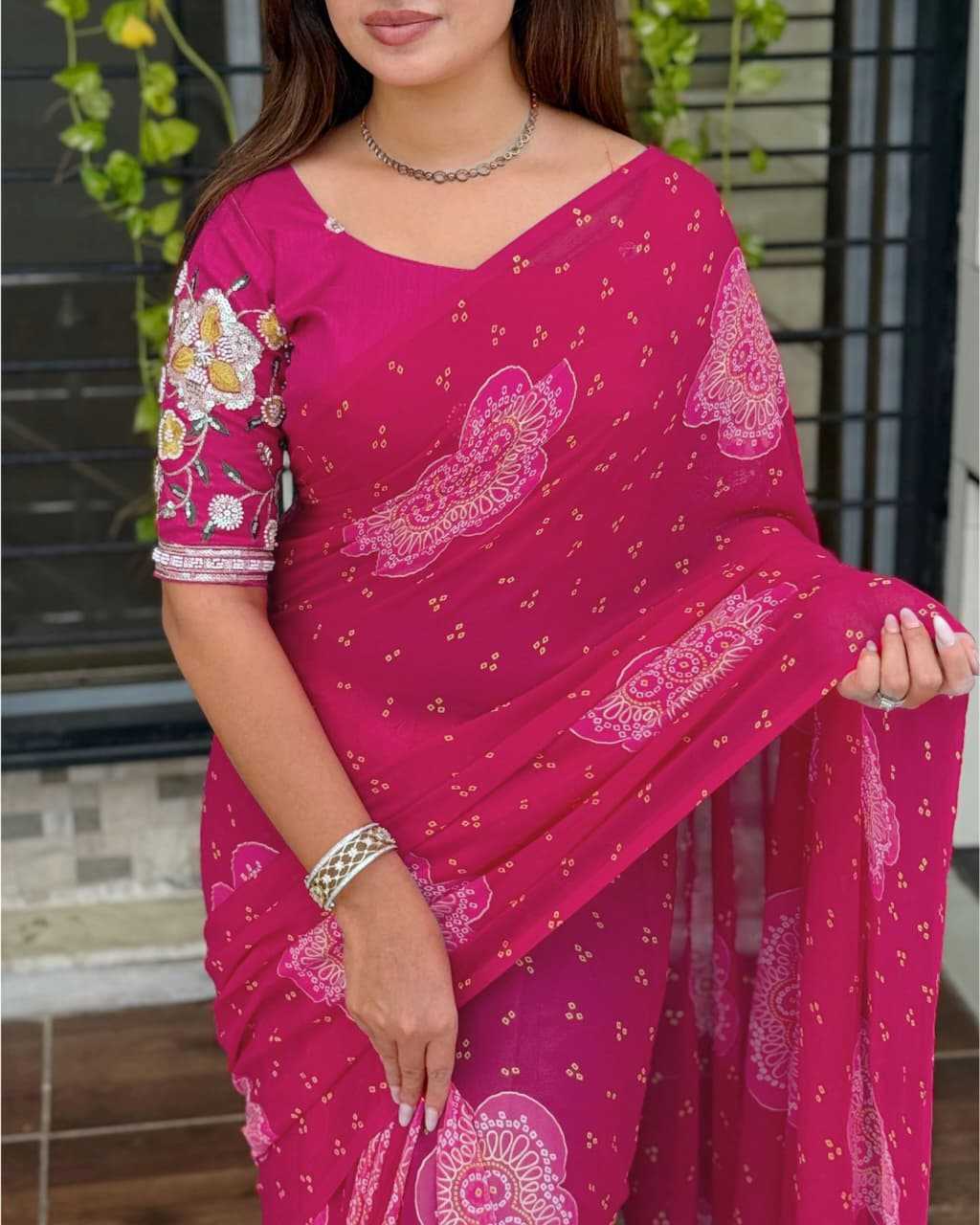 YNF Wholesale Georgette Georgette Sarees KESH501 Baisha | Surat Manufacturer