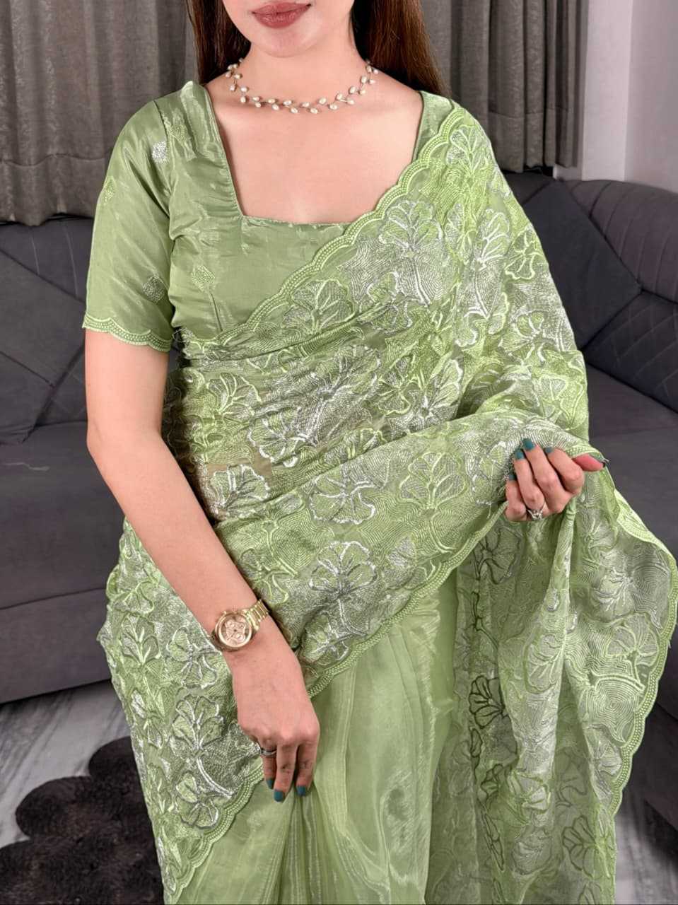 YNF Wholesale Organza Organza Sarees KESH501 Hayat | Surat Manufacturer