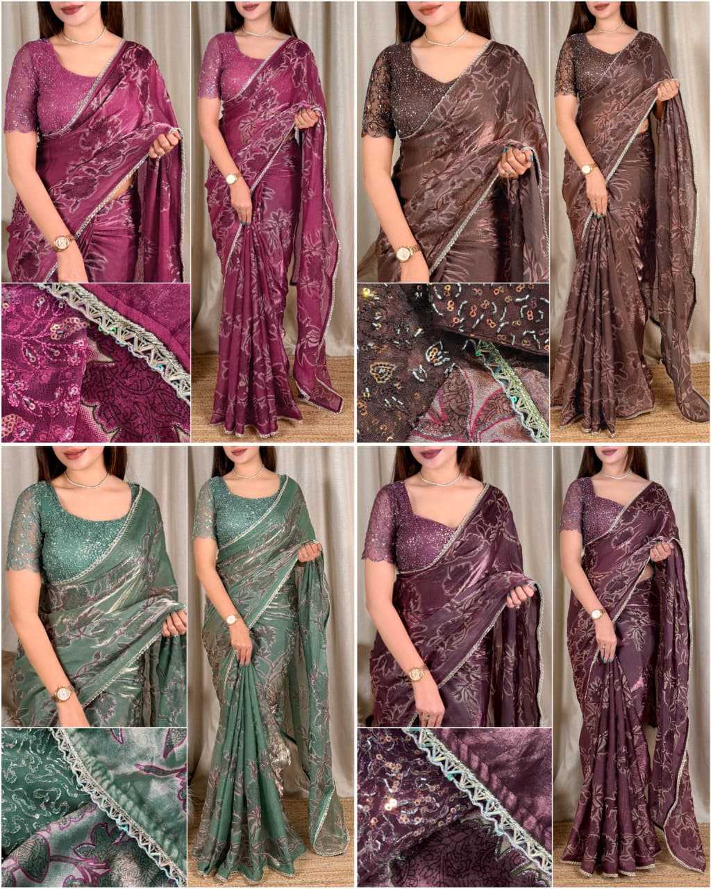 YNF Wholesale Satin Designer Sarees KESH501 Iktara | Surat Manufacturer