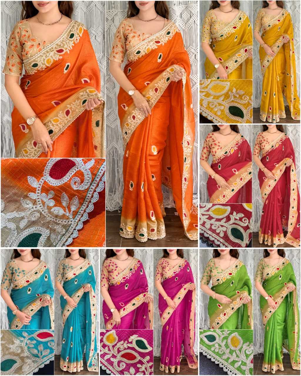 YNF Wholesale Kota Chex Printed Sarees KESH501 Koyal | Surat Manufacturer