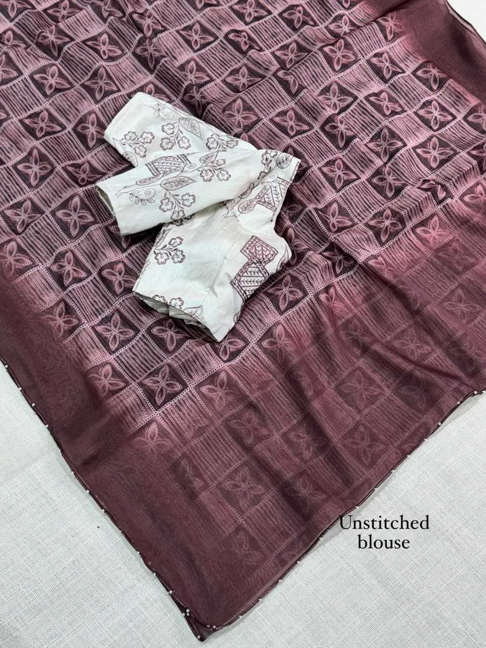YNF Wholesale Organza Printed Sarees KESH501 Mansi | Surat Manufacturer