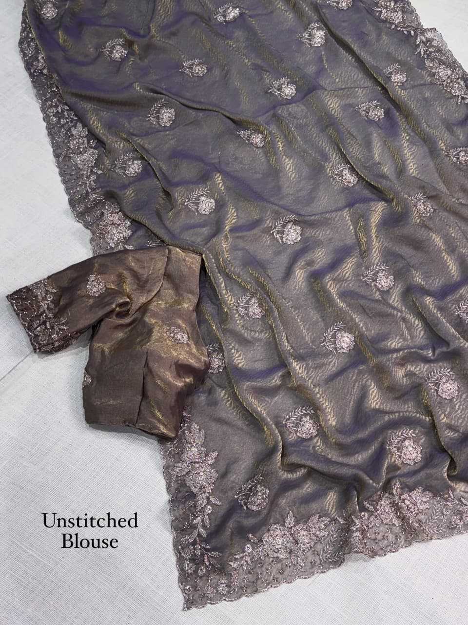YNF Wholesale Satin Embroidered Sarees KESH501 Ranisha | Surat Manufacturer