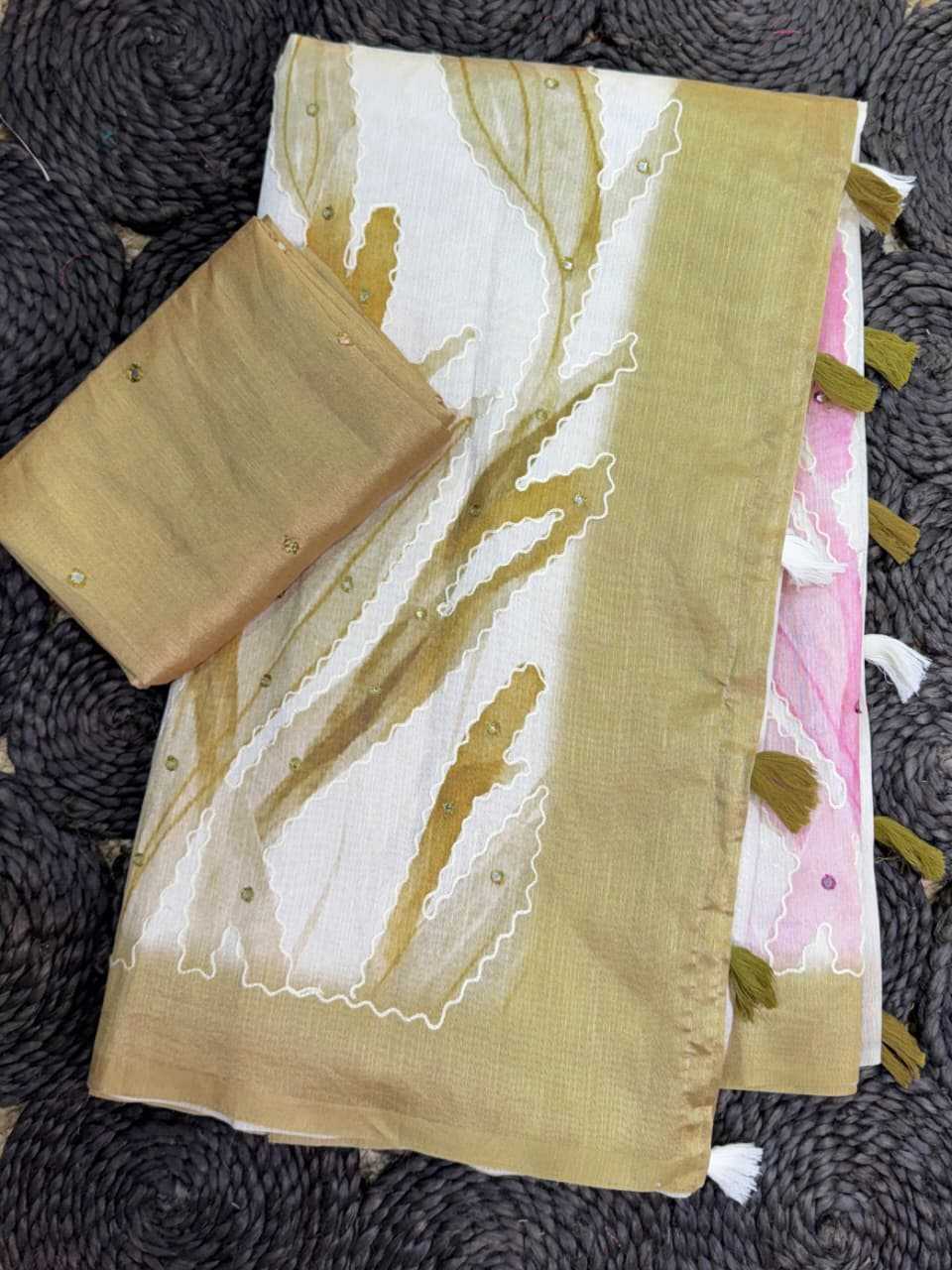 YNF Wholesale Tussar Silk Printed Sarees KESH501 Shalu | Surat Manufacturer
