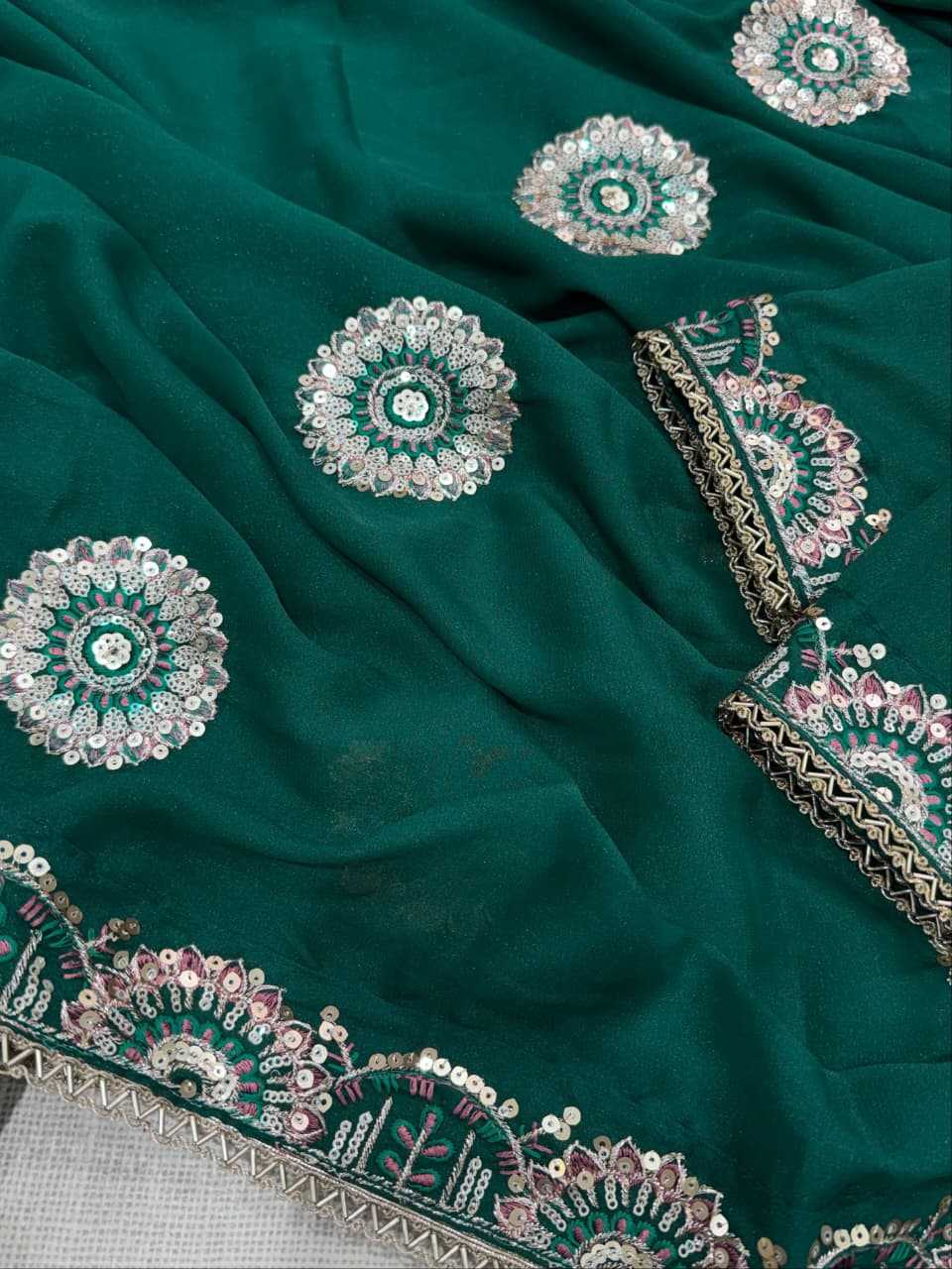 YNF Wholesale Georgette Party Wear Sarees KESH501 Sunhari | Surat Manufacturer