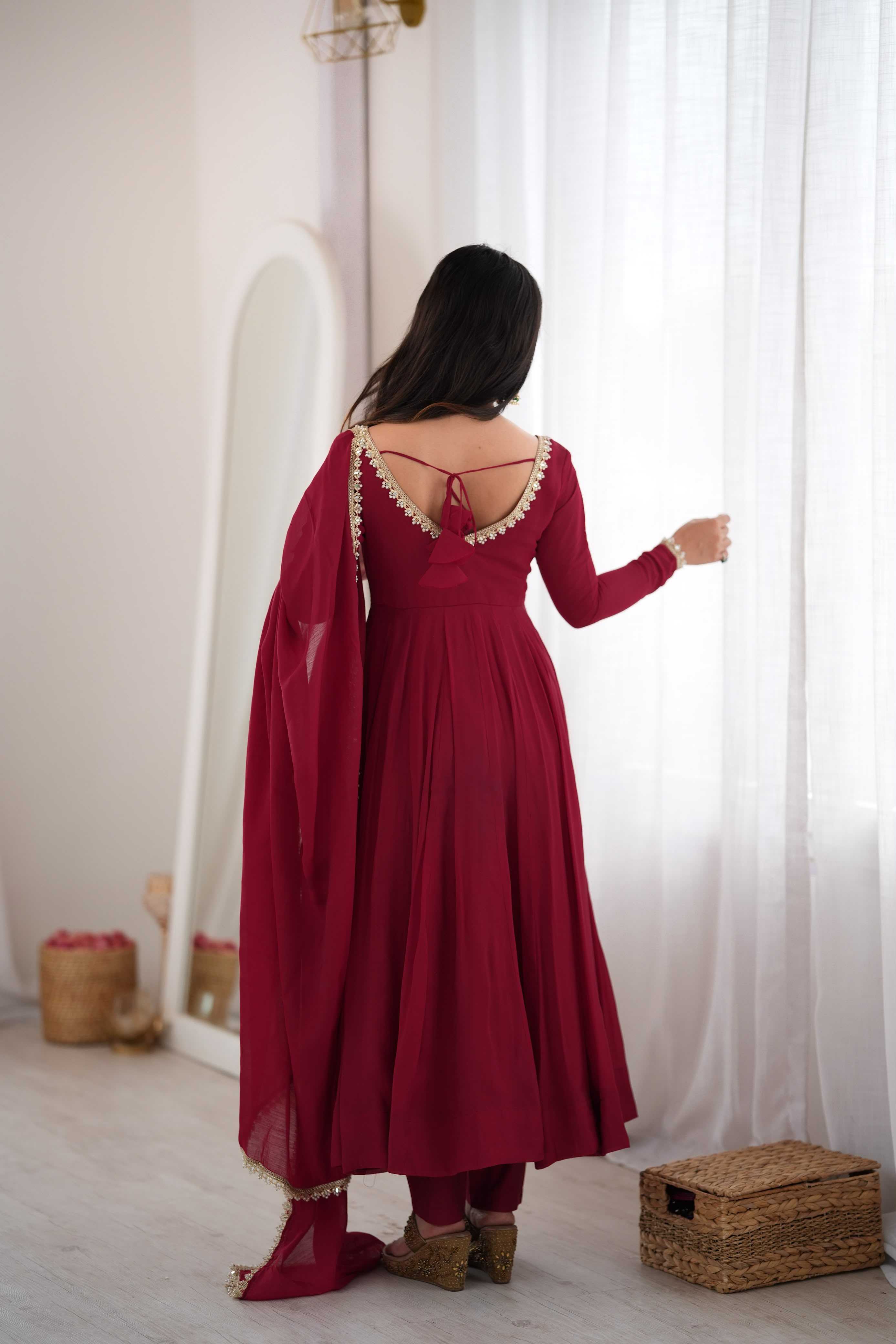 YNF Wholesale Chanderi Soft Fancy Gowns  | Surat Manufacturer