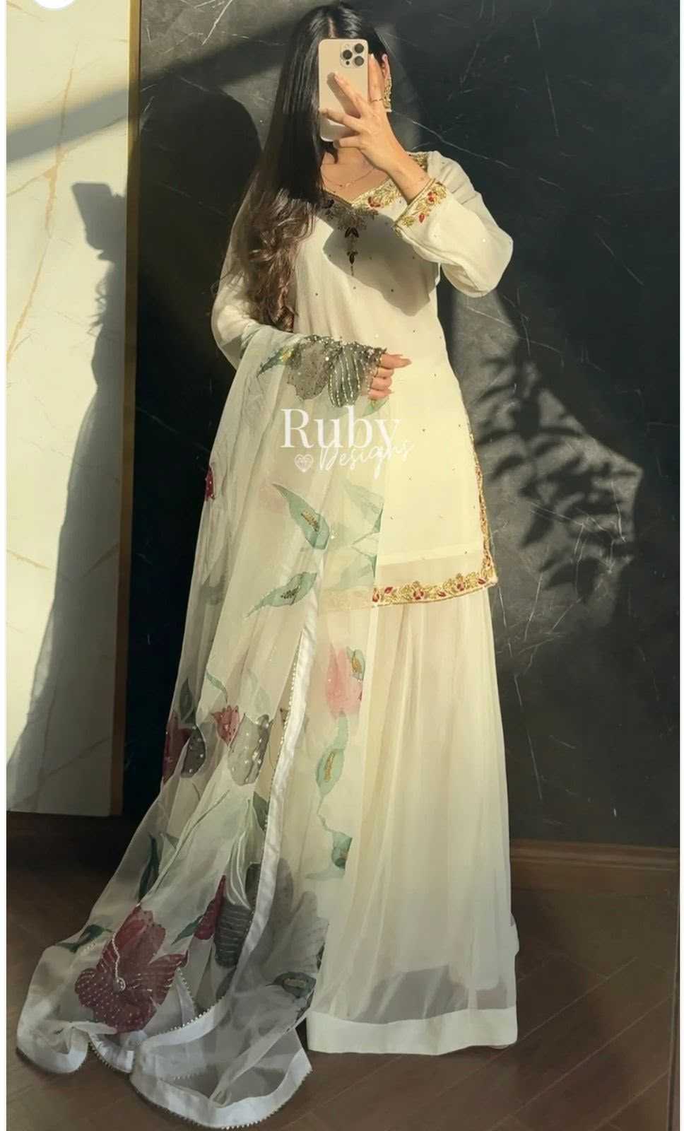 YNF Wholesale Faux Georgette Sharara Salwar Suits  | Surat Manufacturer