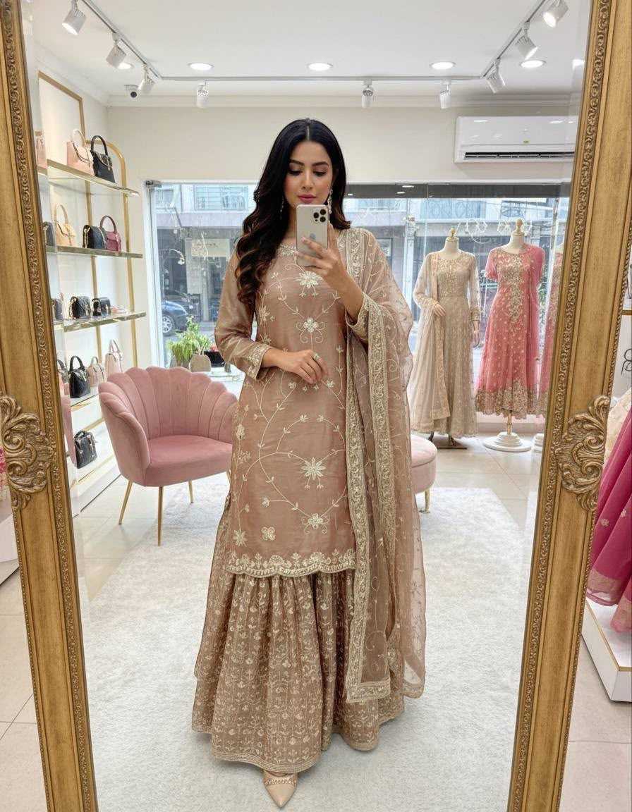 YNF Wholesale Pure Silk Sharara Salwar Suits  | Surat Manufacturer