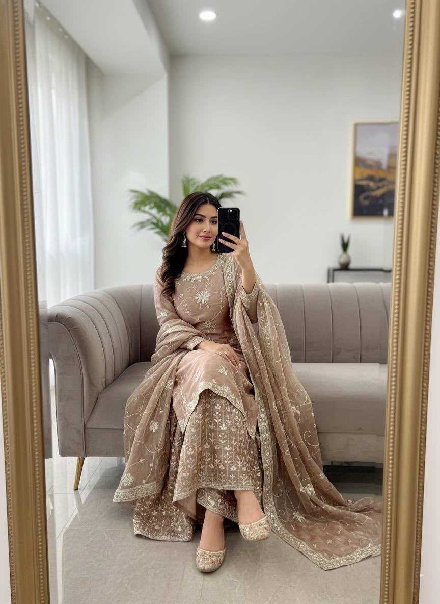 YNF Wholesale Pure Silk Sharara Salwar Suits  | Surat Manufacturer