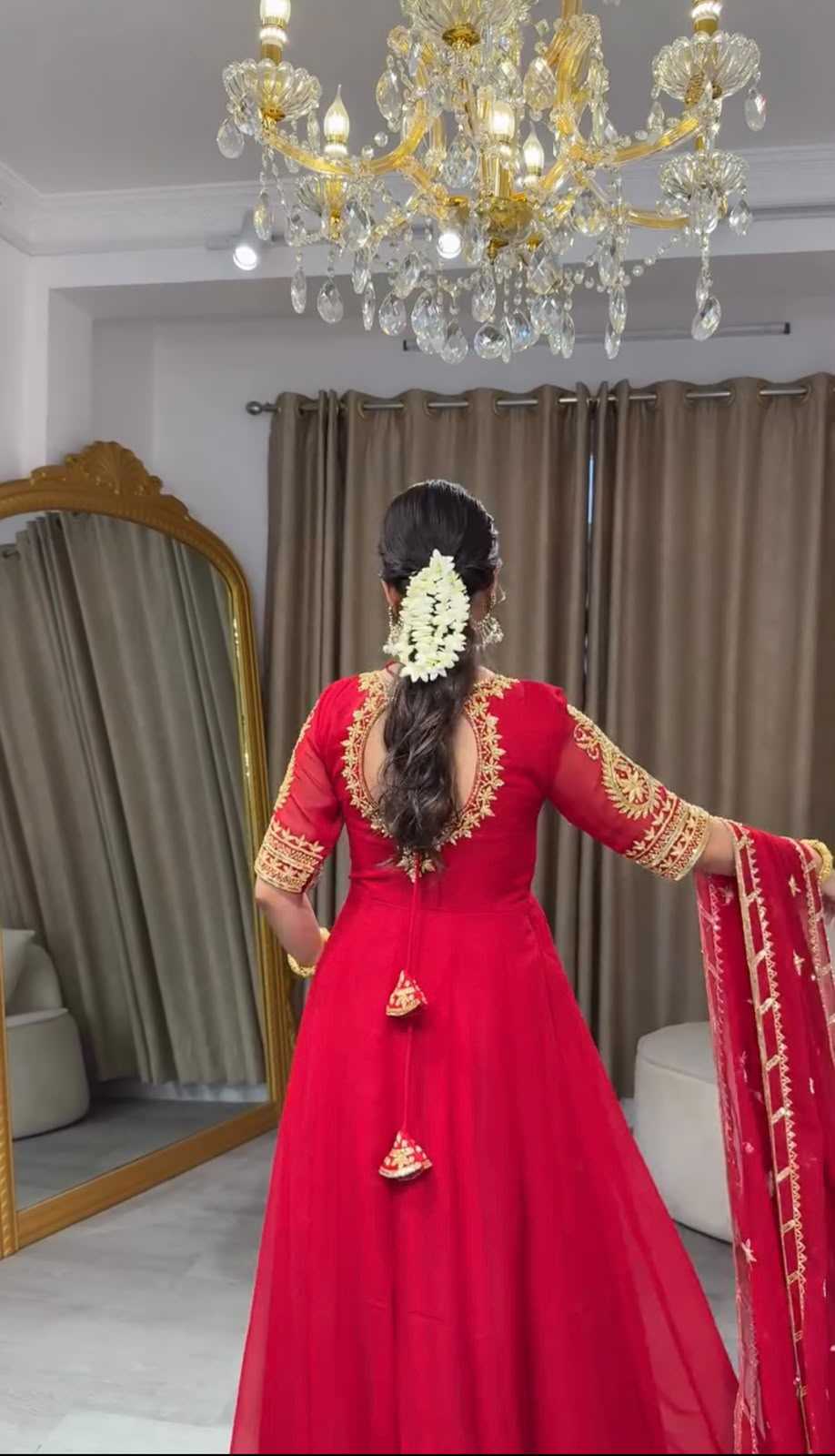 YNF Wholesale Faux Georgette Embroidery Gowns  | Surat Manufacturer