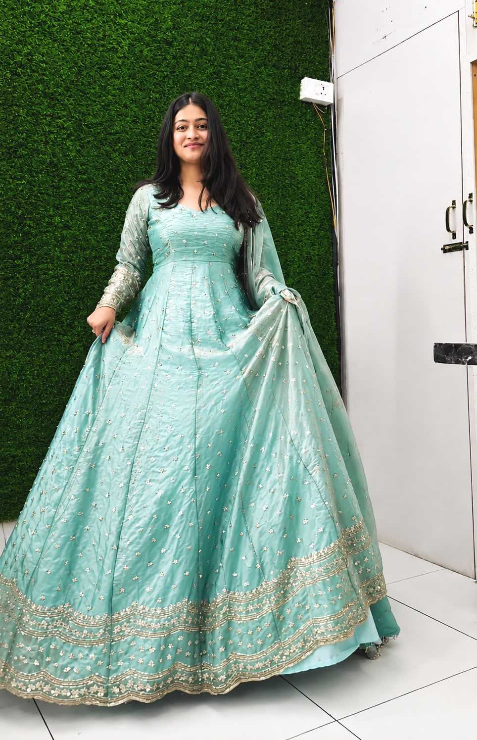 YNF Wholesale Cotton Embroidery Gowns KESH506 812 | Surat Manufacturer