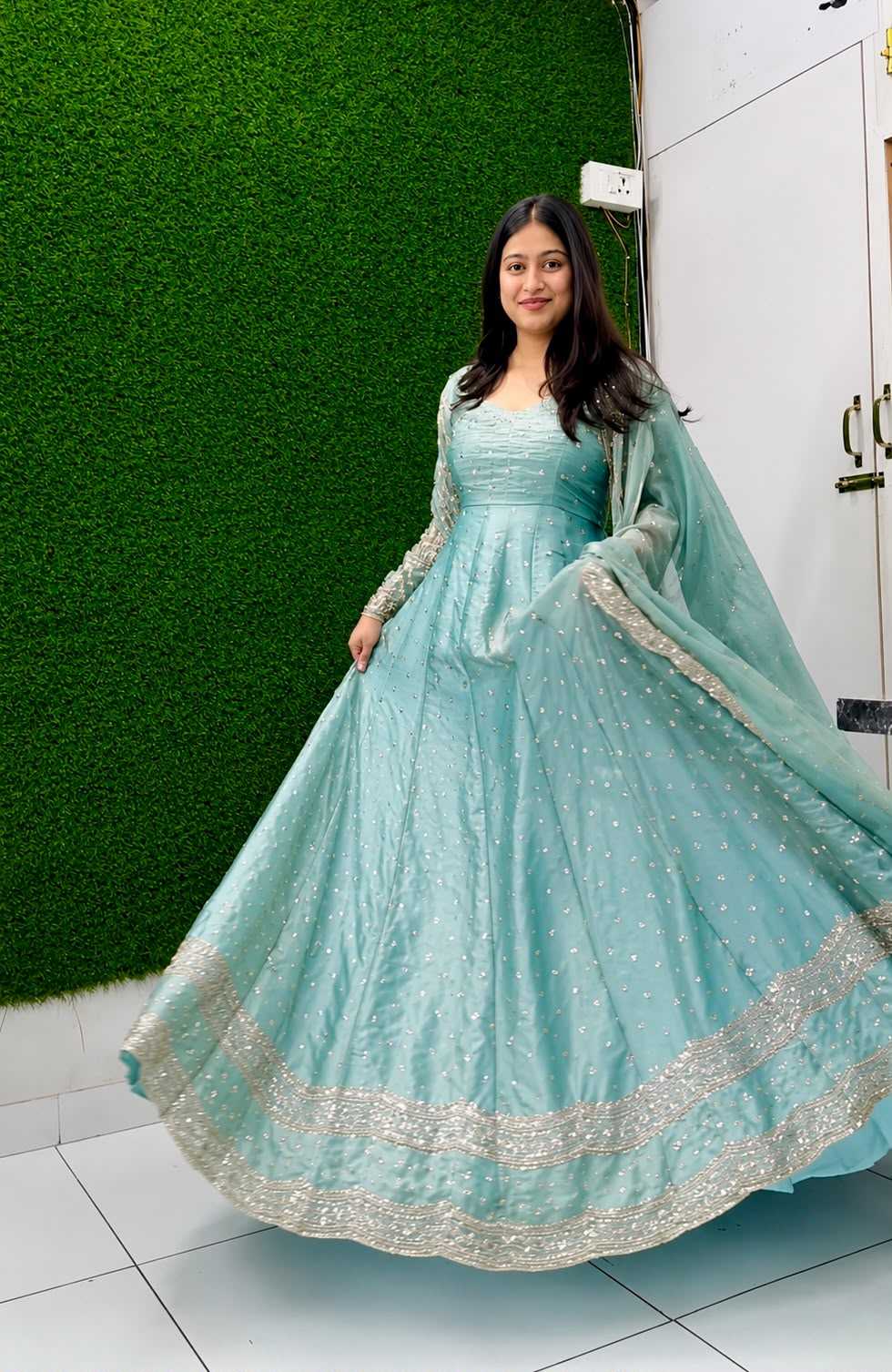 YNF Wholesale Cotton Embroidery Gowns KESH506 812 | Surat Manufacturer