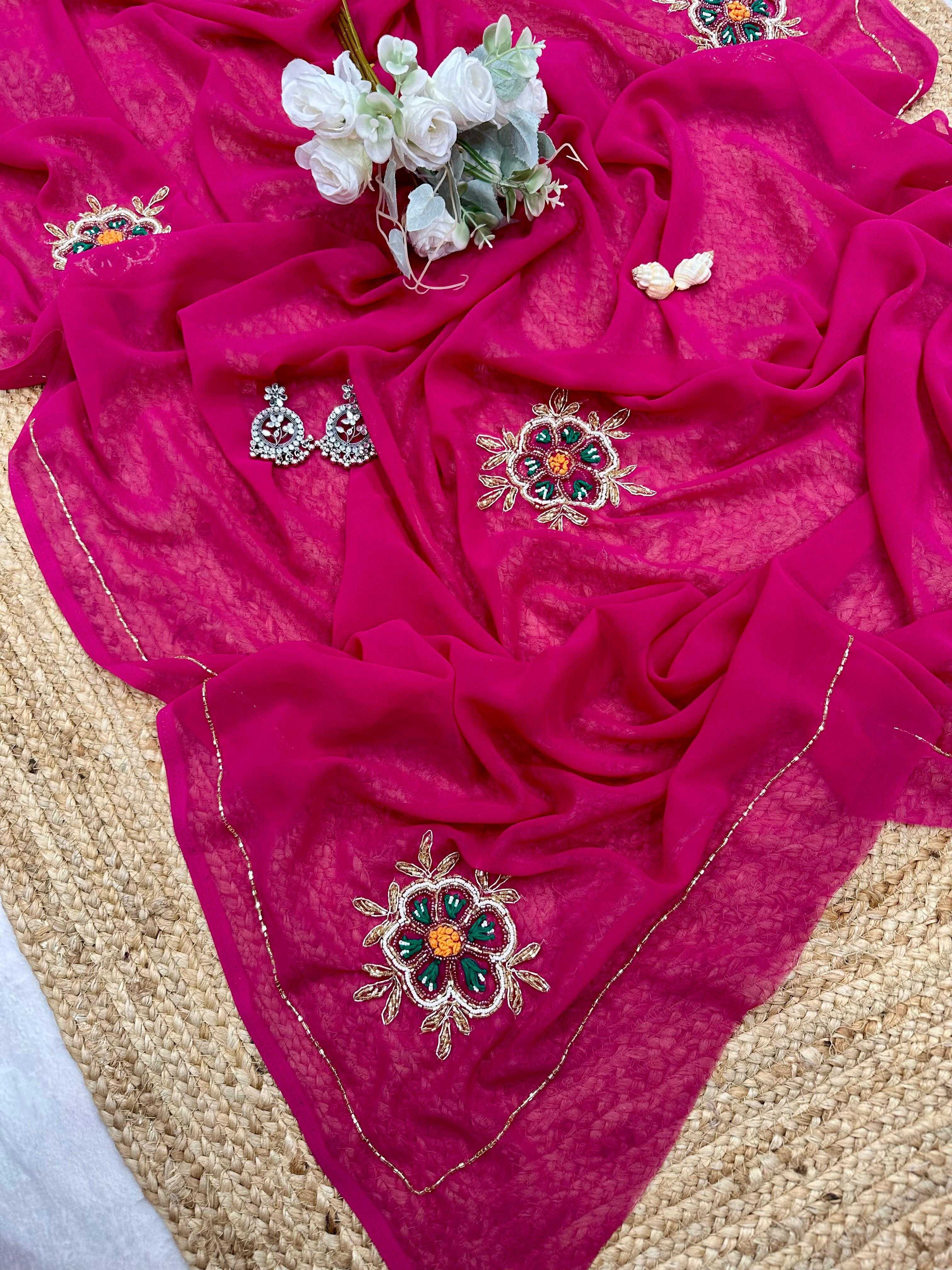 YNF Wholesale Georgette Designer Sarees KESH509 Met | Surat Manufacturer