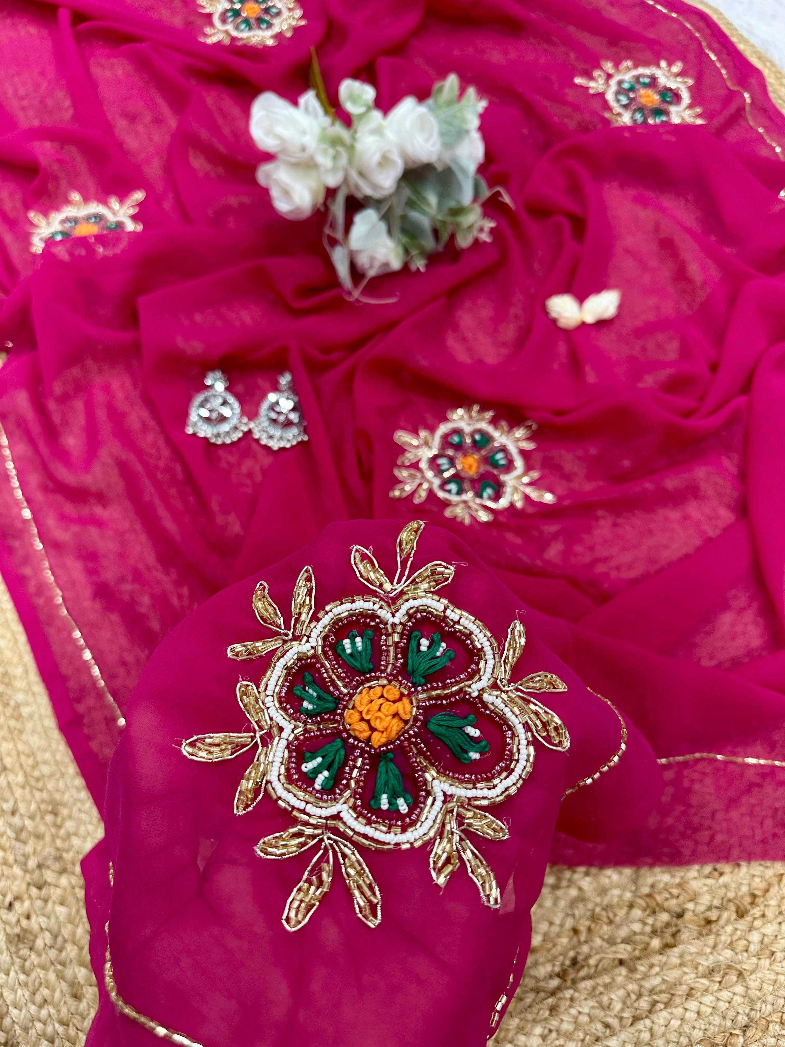 YNF Wholesale Georgette Designer Sarees KESH509 Met | Surat Manufacturer