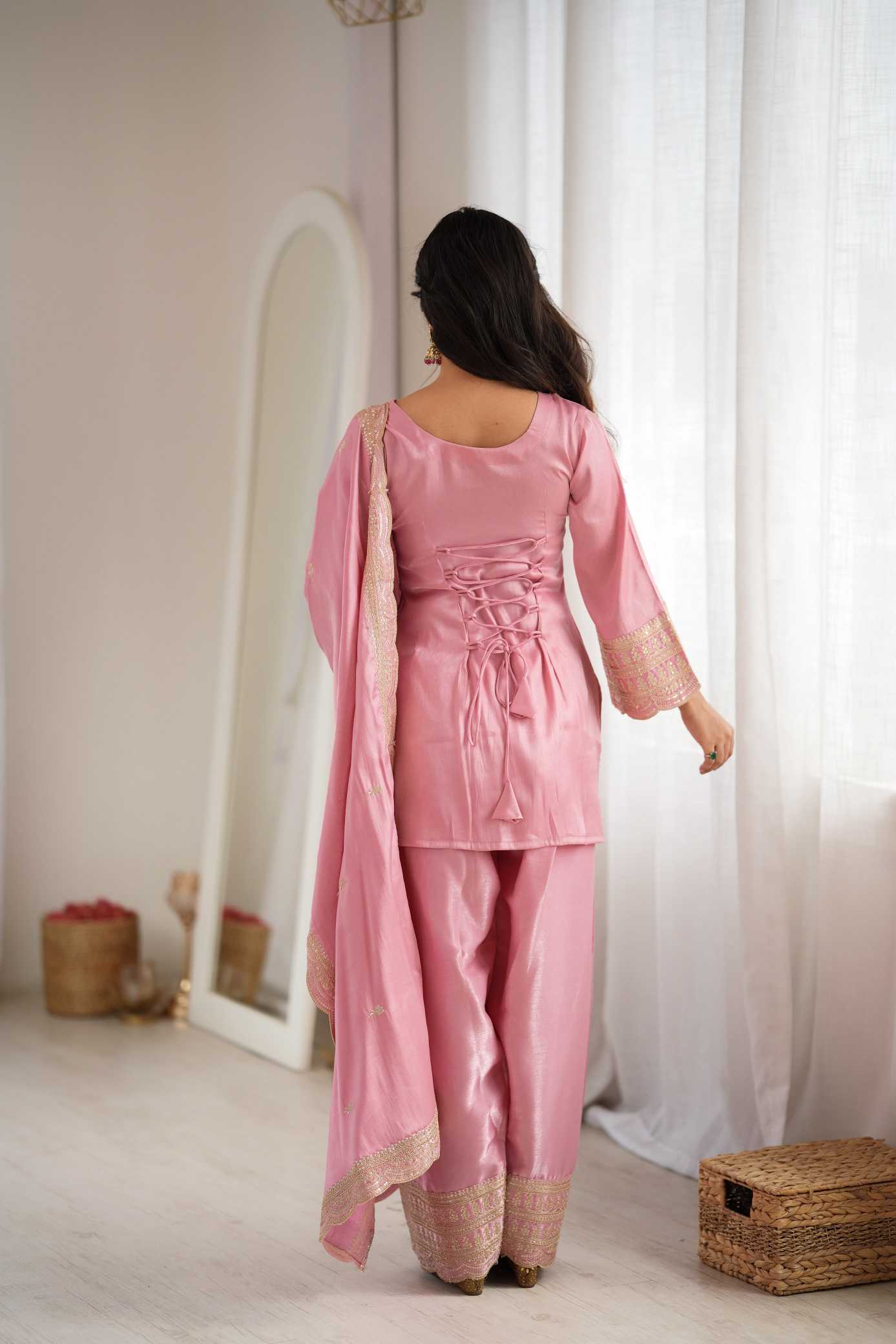 YNF Wholesale Heavy Roman Silk Party Wear Kurtis  | Surat Manufacturer