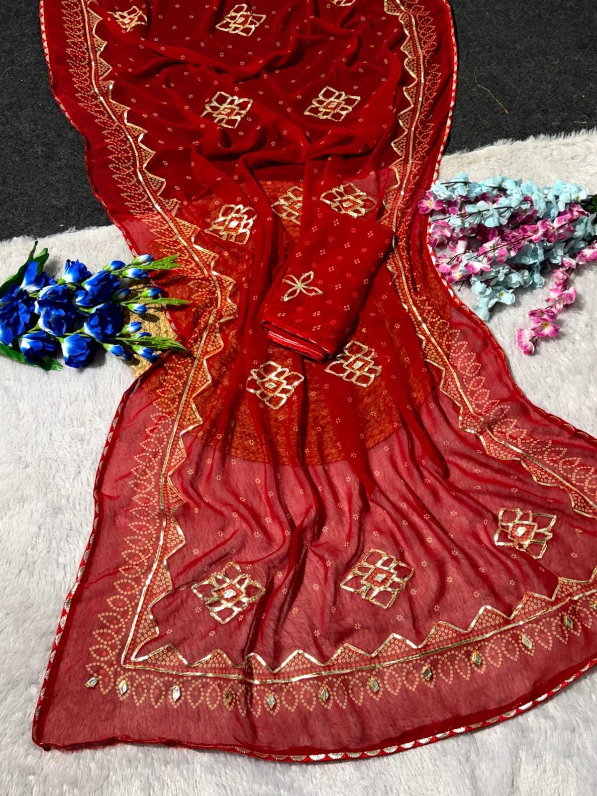 YNF Wholesale Georgette Printed Sarees  | Surat Manufacturer