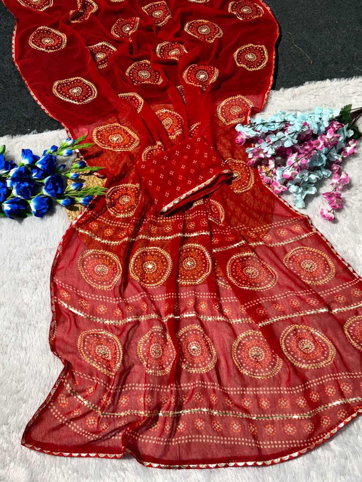 YNF Wholesale Georgette Printed Sarees  | Surat Manufacturer