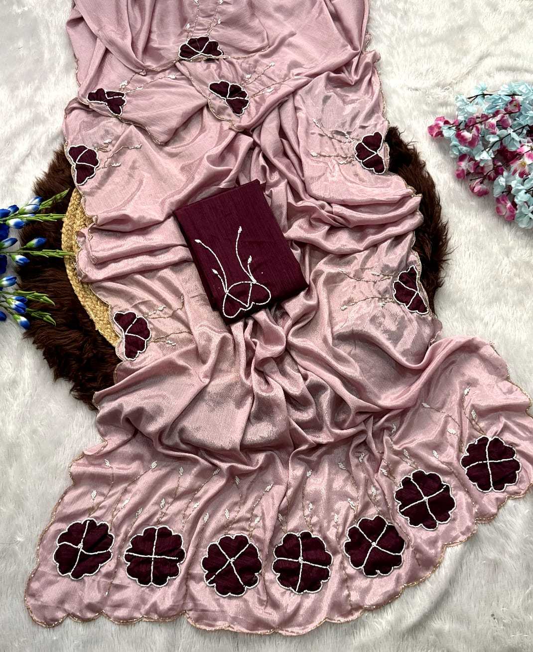 YNF Wholesale Chinon Designer Sarees  | Surat Manufacturer