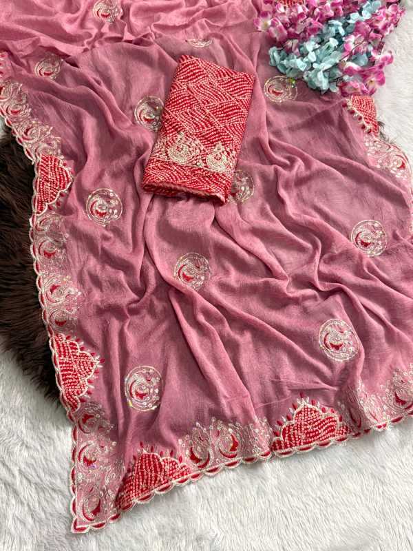 YNF Wholesale Crunchi Sequence Sarees  | Surat Manufacturer