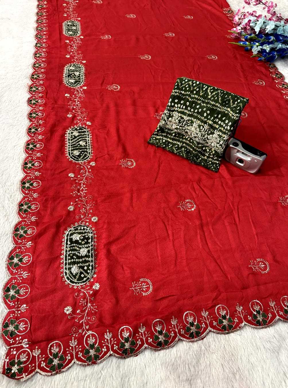 YNF Wholesale Chinon Sequence Sarees  | Surat Manufacturer