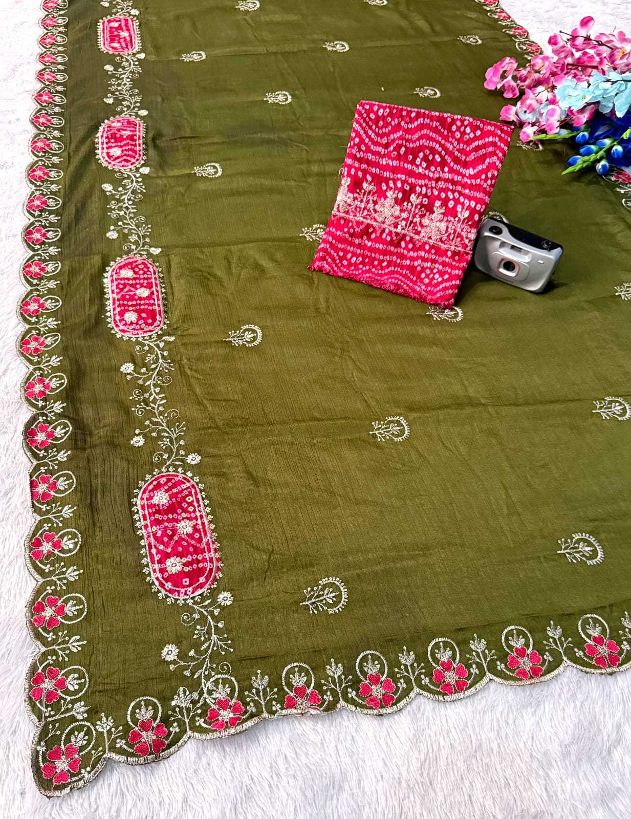 YNF Wholesale Chinon Sequence Sarees  | Surat Manufacturer