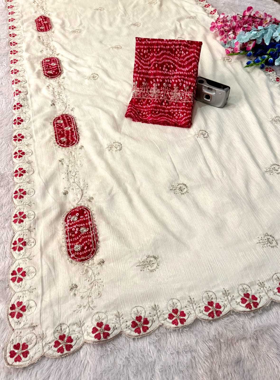 YNF Wholesale Chinon Sequence Sarees  | Surat Manufacturer
