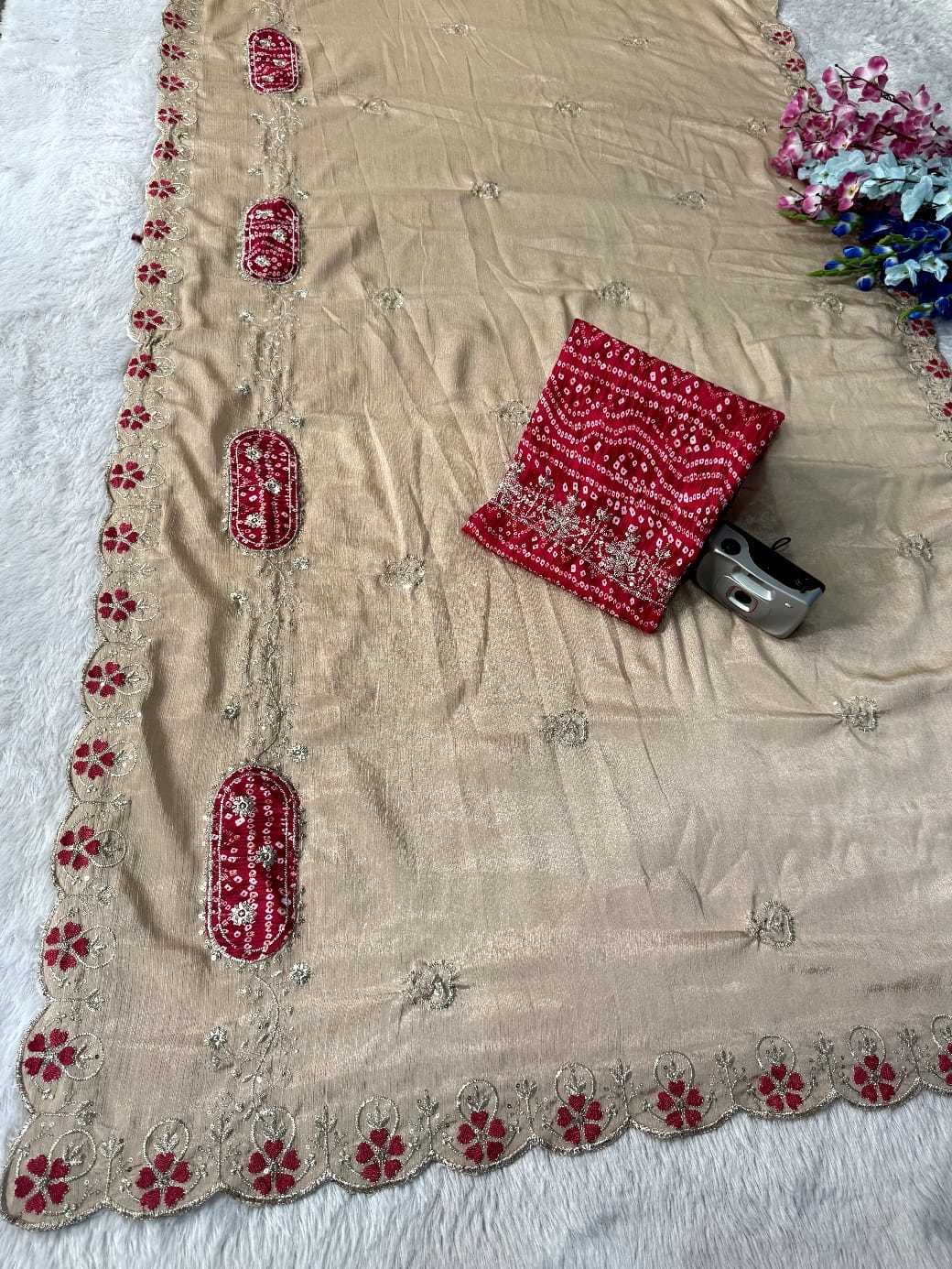 YNF Wholesale Chinon Sequence Sarees  | Surat Manufacturer