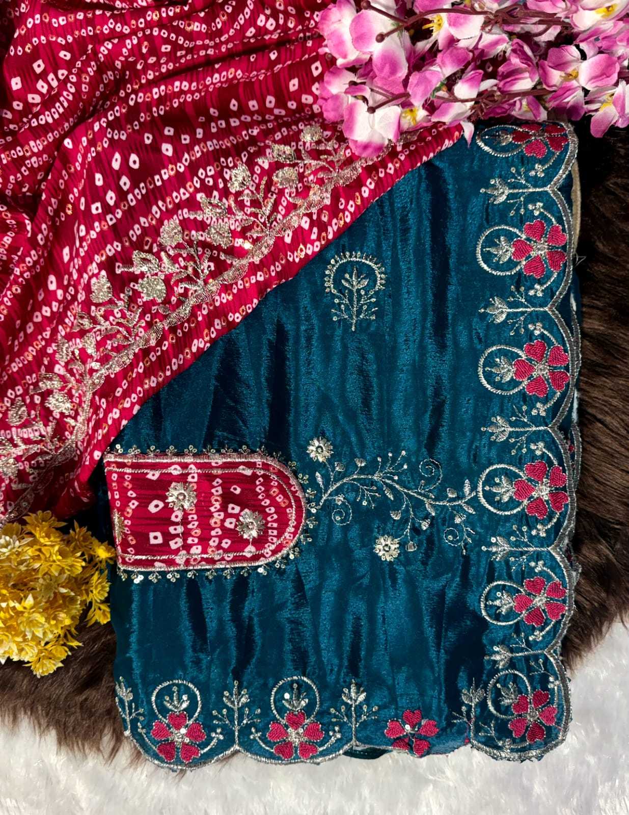 YNF Wholesale Chinon Sequence Sarees  | Surat Manufacturer