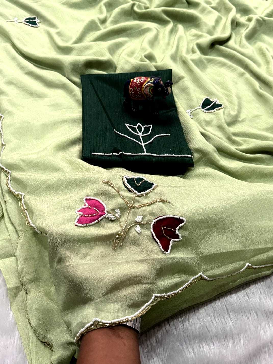 YNF Wholesale Chinon Designer Sarees  | Surat Manufacturer