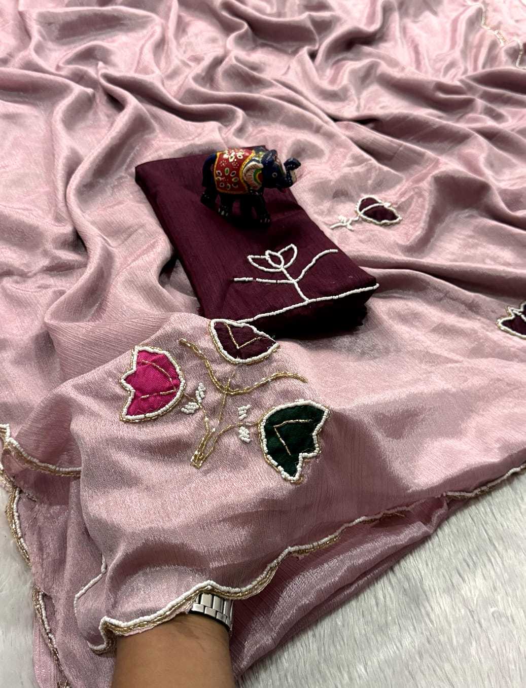 YNF Wholesale Chinon Designer Sarees  | Surat Manufacturer